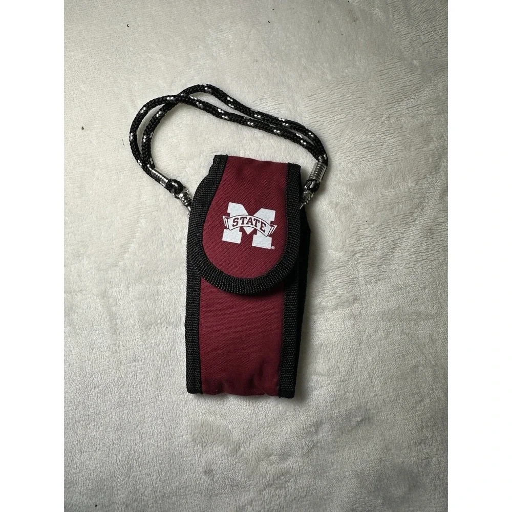 Vintage Mississippi State Bulldogs phone Holder Maroon College-NCAA
